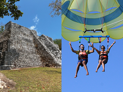 Parasail Cancun y Ruinas Mayas Yax Kin en Cancún