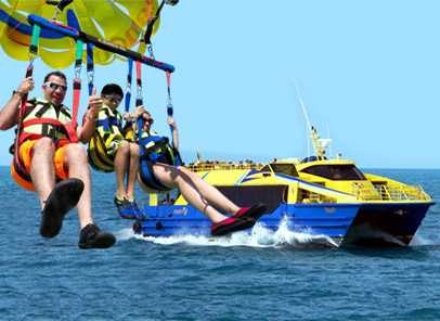 parasailing en isla mujeres