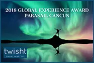 2018 Global experience award Parasail Cancun